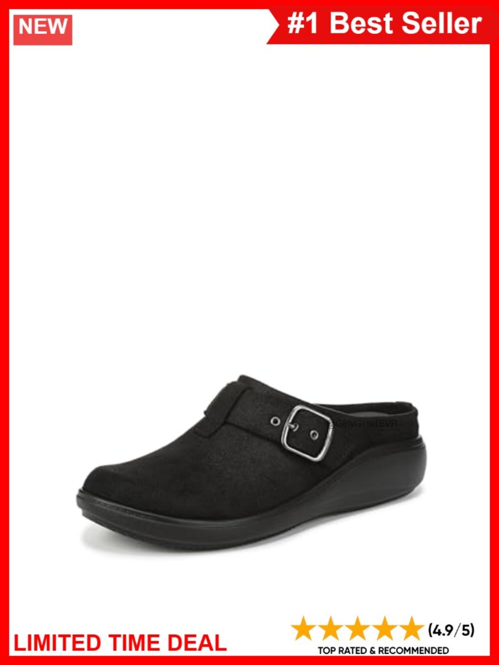 LifeStride Balance Mule Round Toe Slip-On Casual Clog Shoe